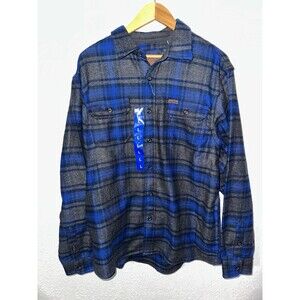 Orvis Big Bear Heavyweight Double Brushed Flannel Button Down Shirt Mens L NEW